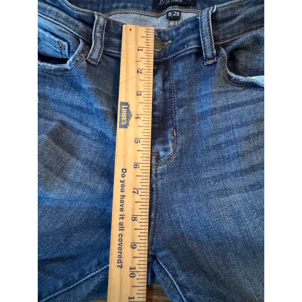 Judy Blue Jeans Los Angeles Slim Fit Distressed Blue Women's Size 9/29 - Picture 8 of 11